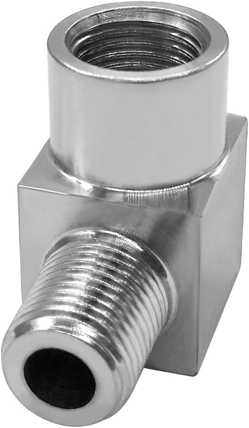 Beduan Stainless Steel Cast Pipe Fittings, 90 Degree Street Elbow 1/8" NPT Male x 1/8" NPT Female Water Fuel Air(Pack of 2) - Image 2