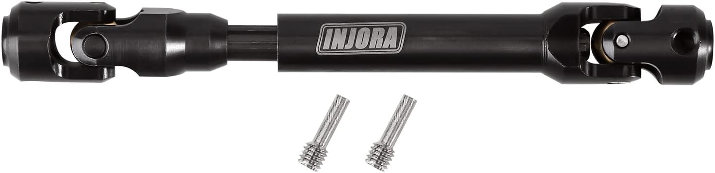 INJORA Steel Heavy-Duty Drive Shaft for 1/10 RC Car Crawler Axial SCX10 90046 AXI03007 TRX4 Redcat Gen8(104-139mm)