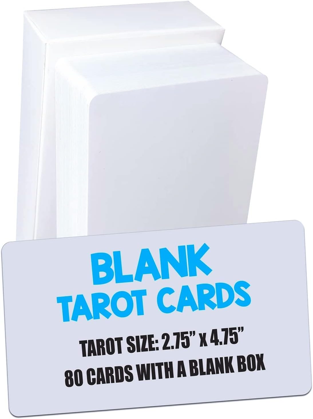 IMAGAME White Blank Tarot Cards Deck, 80 Cards per Deck, Standard Tarot Size(2.75" x 4.75"), Make Your Own Tarot Card, Oracle card, and Game.