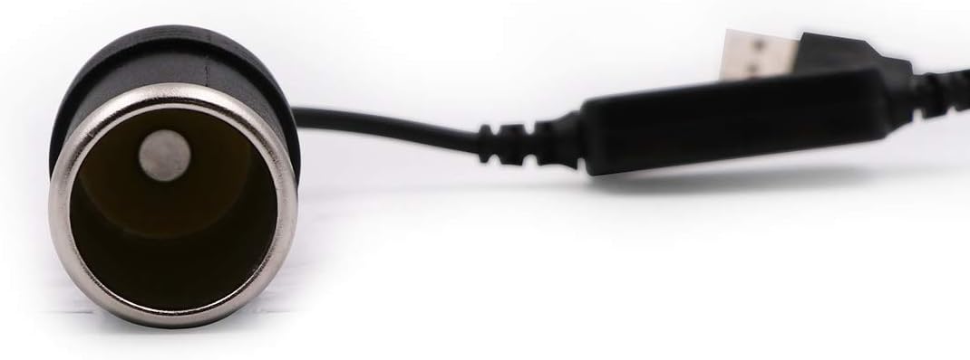 USB A Male to 12V Car Cigarette Lighter Socket Female Converter Cable 2-Pack(for Low-Power Devices only (≤2A)) - Image 5