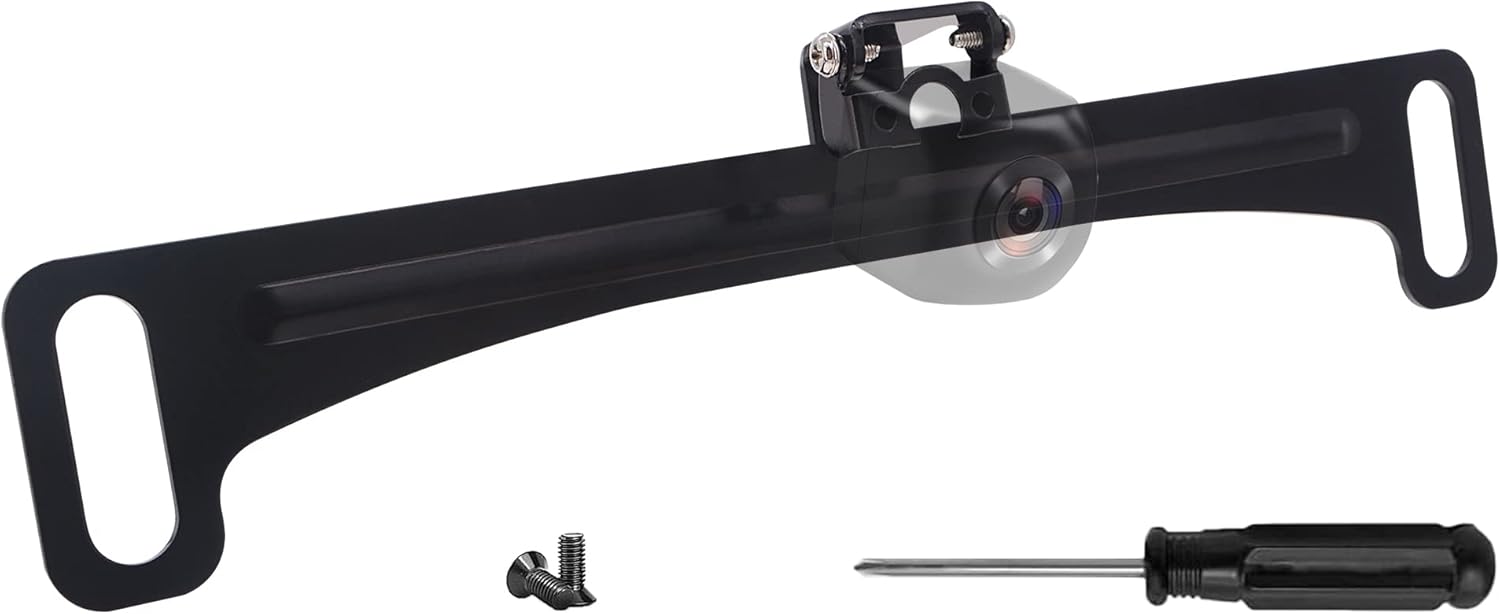 Car Reverse Camera License Plate Bracket - Universal Car Dash Cam Mirror Camera/w Rearview Camera Kit Mount Holder for Backup Camera Mounting Accessories (Installation Bracket Only)
