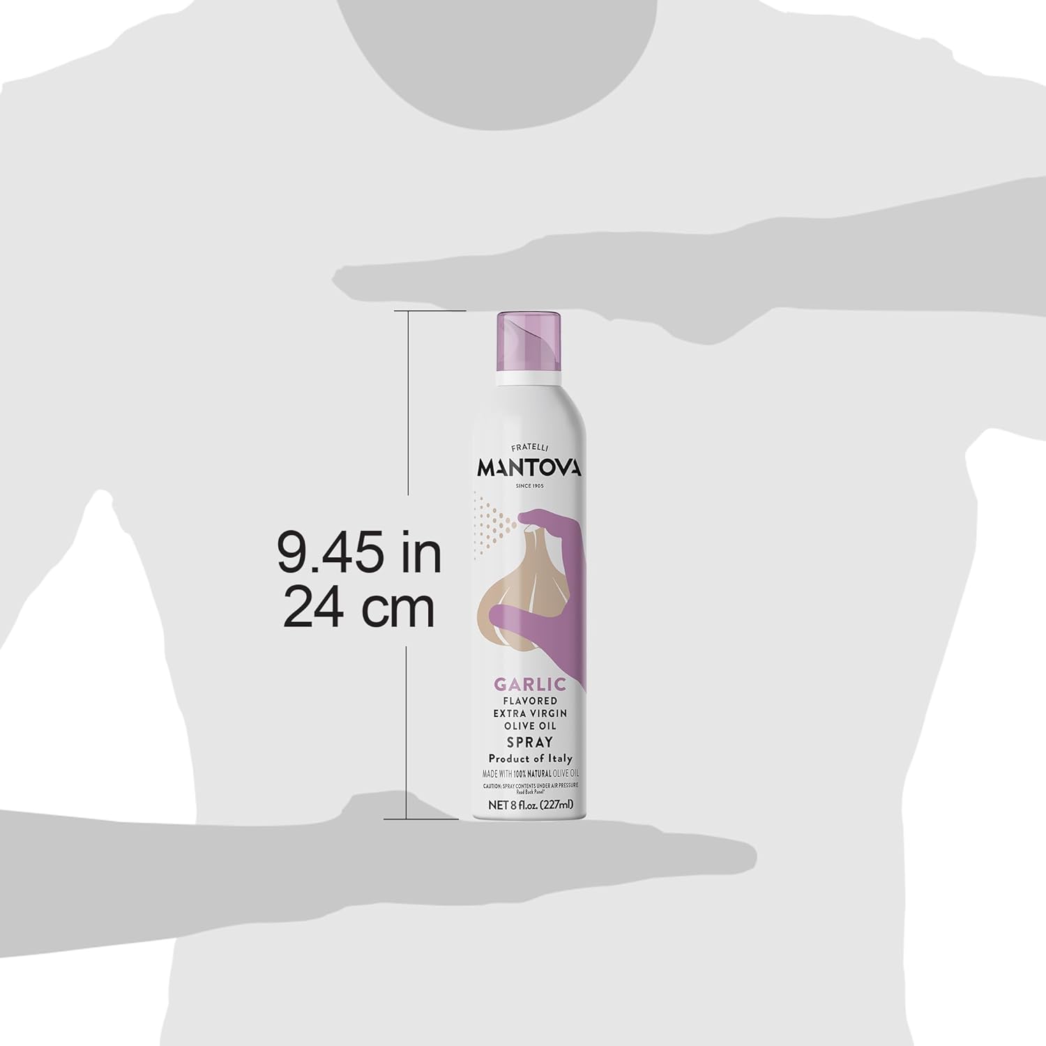 Mantova Garlic Flavored Extra Virgin Olive Oil Spray, 8 Fl Oz - Image 5