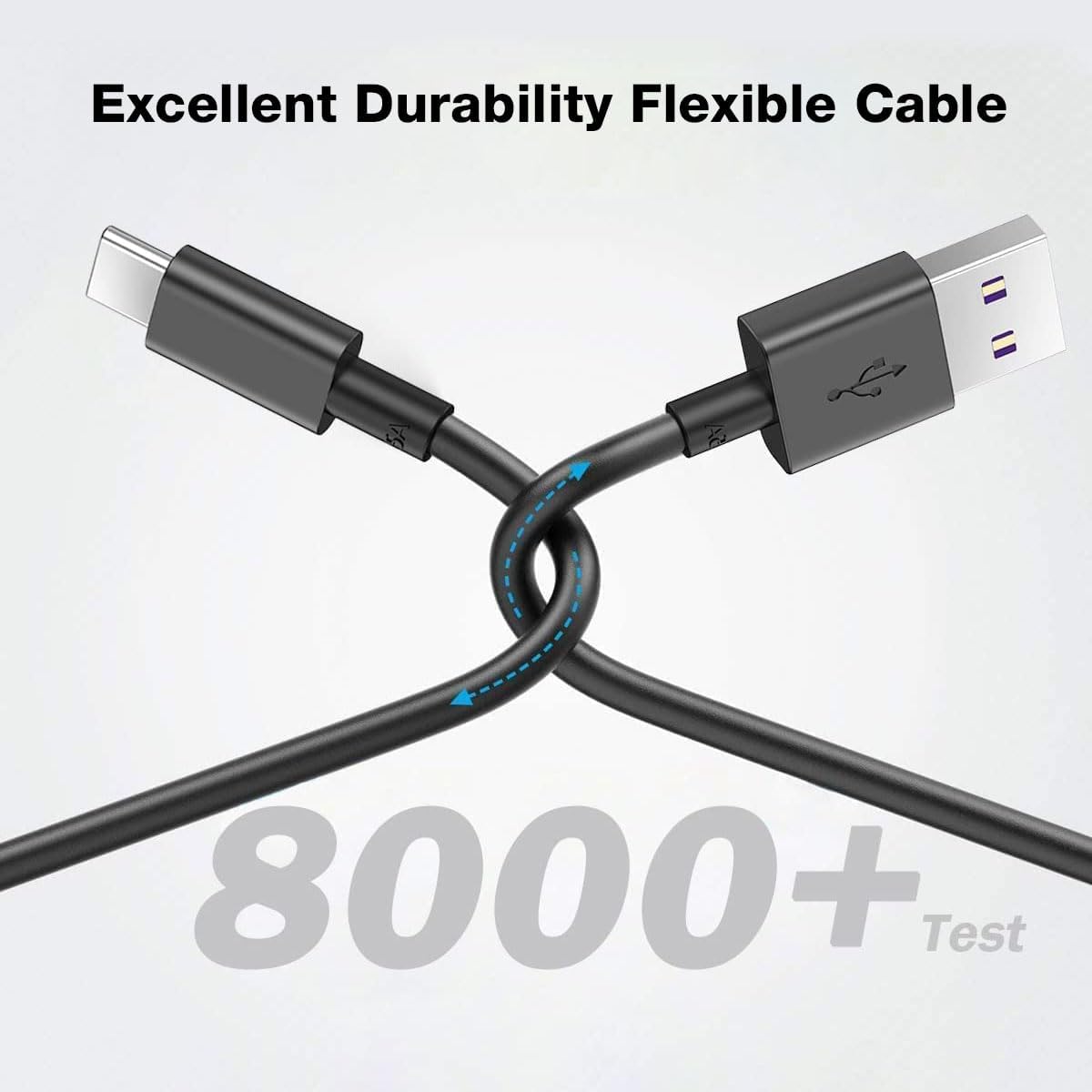 USB C Phone Fast Charger for Samsung Galaxy A14 A16 A15 5G, A54 5G, A71 5G, A23, A13, A03S, A34, A04e, A04s, A04, A80, A70, A60, A50,A40,A30,A20e,A20 Type C Android Phone Fast Charging Cable Cord(5Ft) - Image 3