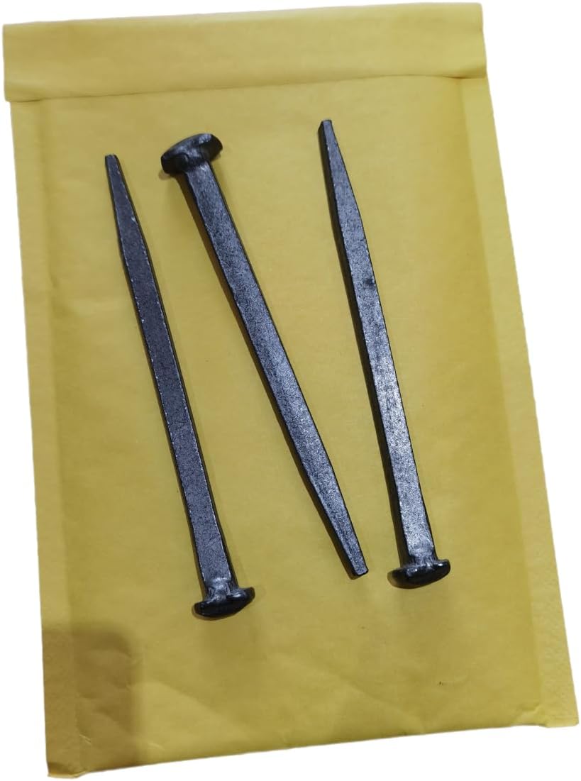 3 with iron nails jesus Crucifixion Flat Head Nail, Passion of Jesus Christ Crucifixion Nail Large Metal Cross Replica nine inch nails square handmade钉 - Image 5