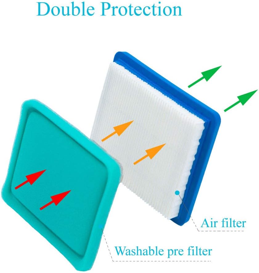 HOODELL 3 Pack 491588S Air Filter with Pre Filter, Compatible with 491588 493537 493537S Toro 20332 Craftsman 33644, Push Lawn Mower Air Cleaner - Image 3