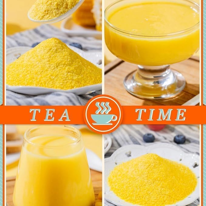 Corn Soup Powder Chinese Can,chinese food,Yam and Pueraria Corn Powder,Ready-To-Eat Breakfast Porridge, 600g,21Oz - Image 3