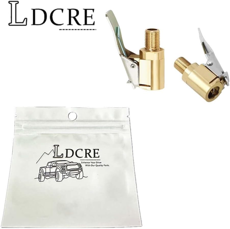 2Pack 8mm Tire Air Chuck with Clip Adapter, No Leakage Tire Chucks for Vehicle Inflator Compressor Pump Connect Accessories Tool, Brass Locking Tire Inflator Nozzle Adapter Connect 8mm - Image 7