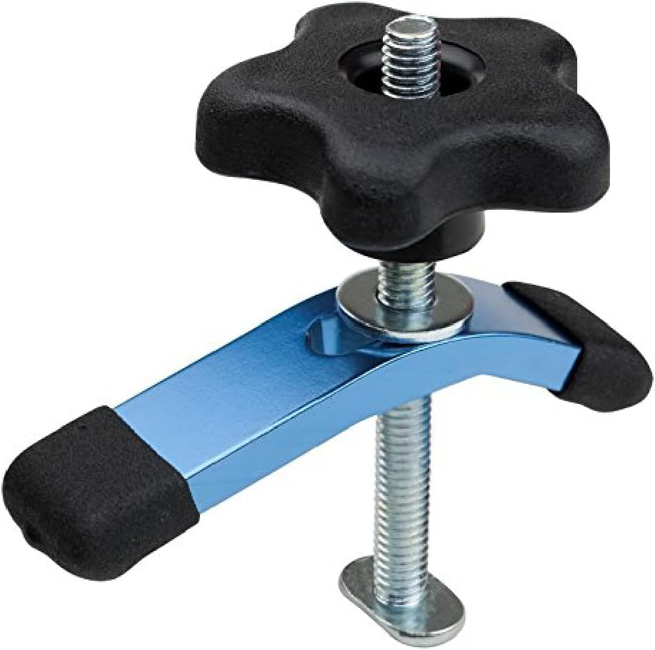 POWERTEC 71082 T-Track Mini Hold-Down Clamp, 3-5/8" L x 3/4" W