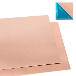 2 Pcs 99.9%+ Pure Copper Sheet, 6&#...