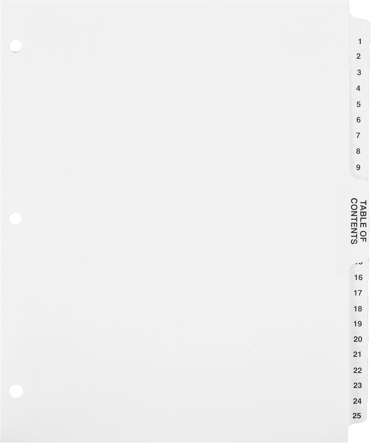 Exhibitindexes® Numbered Dividers 1-100 Punched - AVE Style Bold Tabs - Side Collated Exhibit Tabs - Made in The USA | Letter Size - 1-100 - Sets - Image 5