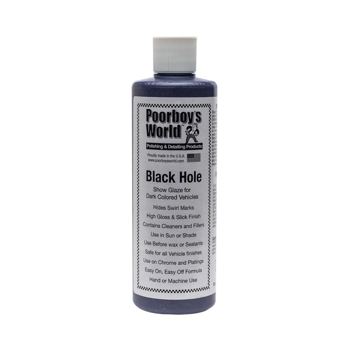 Poorboy's World Black Hole Show Glaze for Dark Vehicles - 16 oz