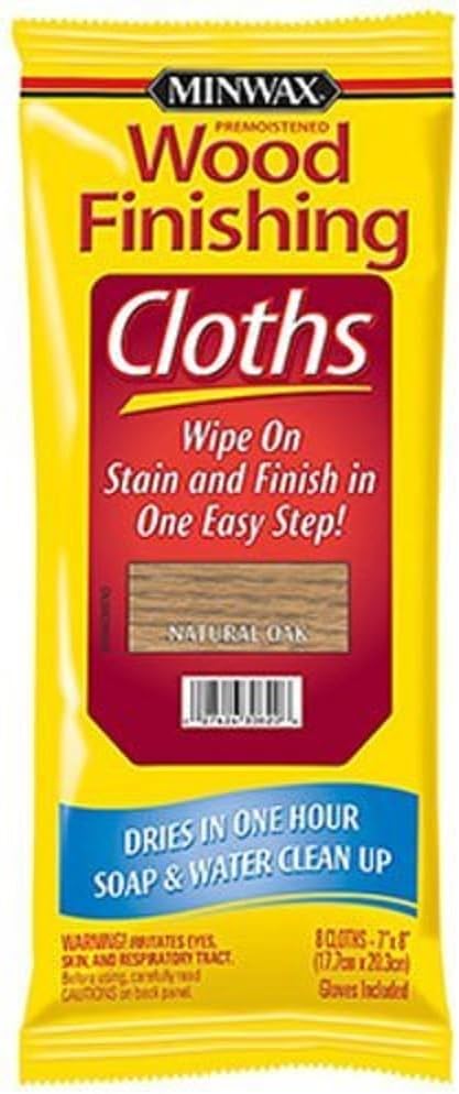 Minwax 308200000 Wood Finishing Cloths, Natural Oak