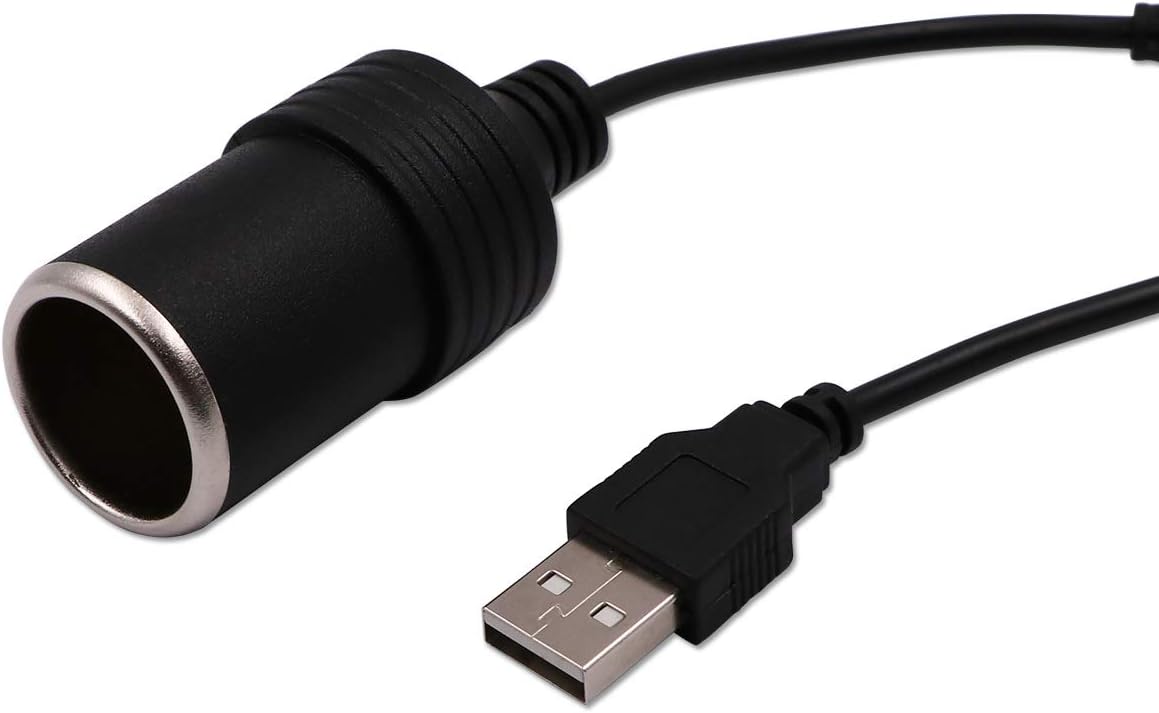 USB A Male to 12V Car Cigarette Lighter Socket Female Converter Cable 2-Pack(for Low-Power Devices only (≤2A)) - Image 6