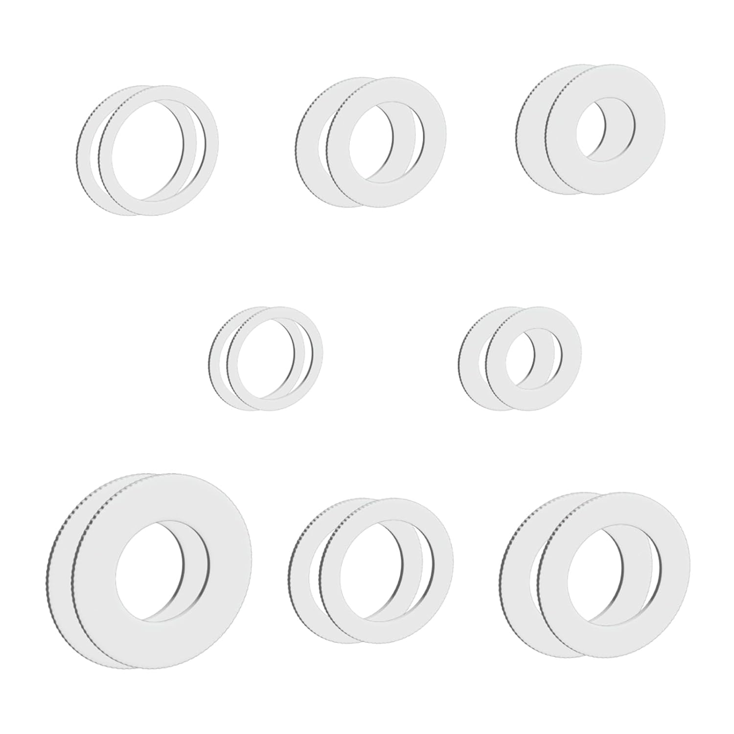 Saw Blade Bushing Set Adapter Ring, Reduction Ring Combo - 30mm-5/8'', 20mm-5/8'', 7/8''-5/8'', 20mm-1/2'', 1''-5/8'', 20mm-10mm, 3/8''-1/2'' - Pack of 16 - Image 6
