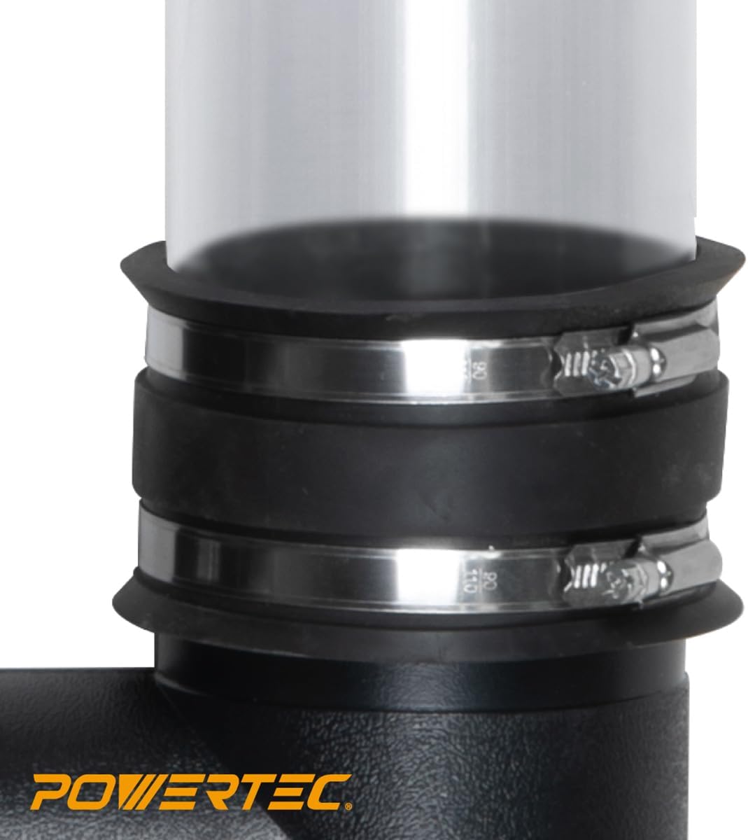 POWERTEC 70148 Dust Control Flex Cuff with Steel Clamps, 2-1/2-Inch - Image 6