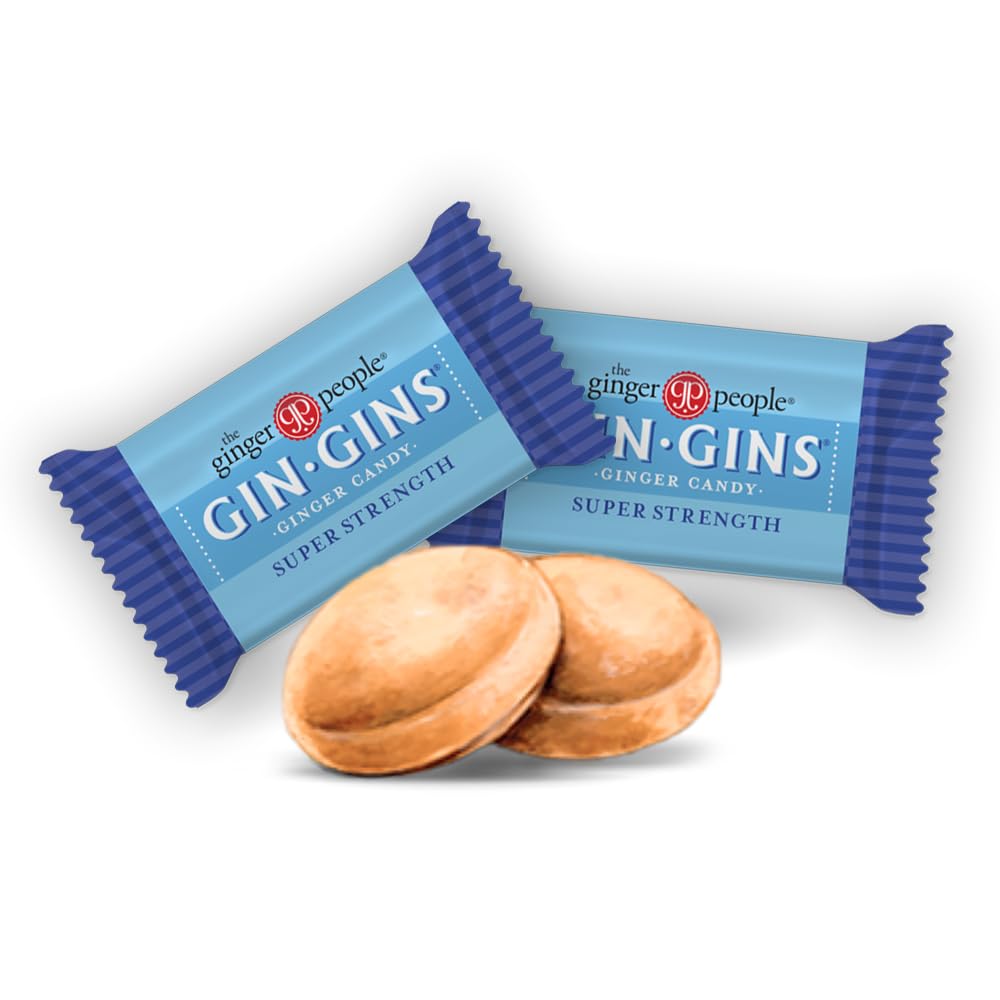GIN GINS Super Strength – Natural Ginger Candy by The Ginger People – Individually Wrapped Healthy Candy – Super Strength Flavor – Large 1 lb Bag (16oz) – Pack of 1 - Image 4