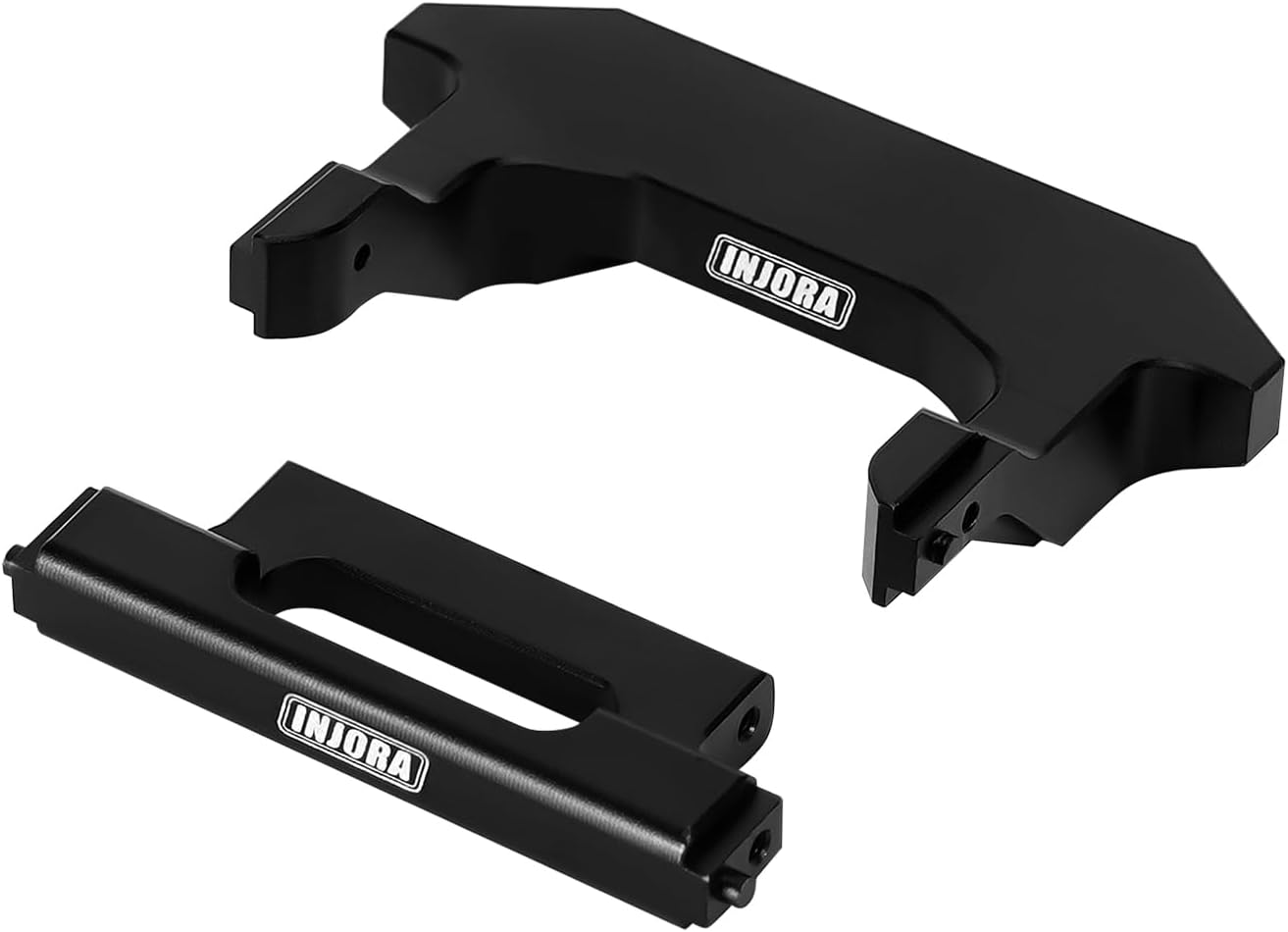 INJORA Aluminum IR60 Hard Body Front Bumper & Rear Mount for 1/24 Axial SCX24 Gladiator Power Wagon Upgrade