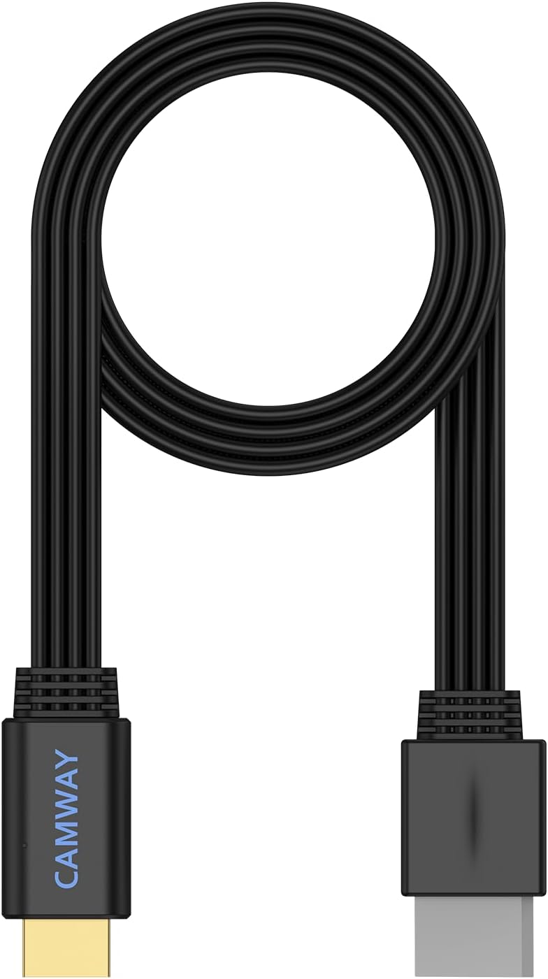 CAMWAY Wii to HDMI Converter - 1080P 5ft Wii HDMI Adapter Male Cable for Full HD Device, Compatible with Wii, Wii U, HDTV, Monitor, Supports All Wii Display Modes,Plug and Play,Black - Image 8