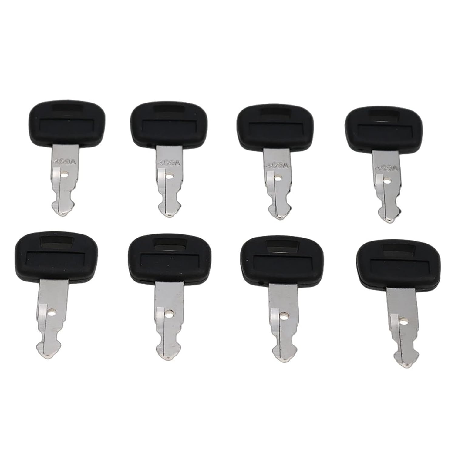 FridayParts 8pcs Ignition Key Compatible for Kubota Track Loaders SVL75 SVL90 SVL95-2S U15 U17 KX121-3 KX161-3 KX41-3 KX71-3 KX91-3 Parts # 459A Replacement - Image 2