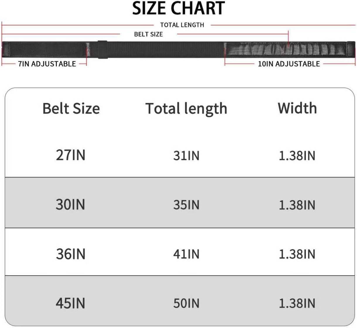Nickel Free Non-Metal Tsa Approved Hypoallergenic No Scratch Without Buckle Belt Mechanic Nylon Belt 1.38" - Image 7