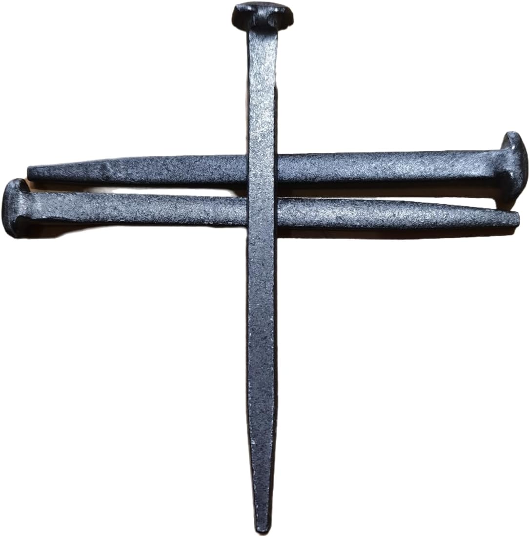3 with iron nails jesus Crucifixion Flat Head Nail, Passion of Jesus Christ Crucifixion Nail Large Metal Cross Replica nine inch nails square handmade钉