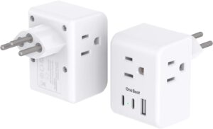2 Pack Switzerland Travel Plug Adap...