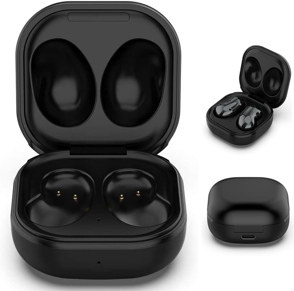 Charging Case for Galaxy Buds Live SM-R180, Replacement Charger Dock Station for Samsung Galaxy Buds Live Wireless Bluetooth 5.0 Earbuds (Black) - Image 6