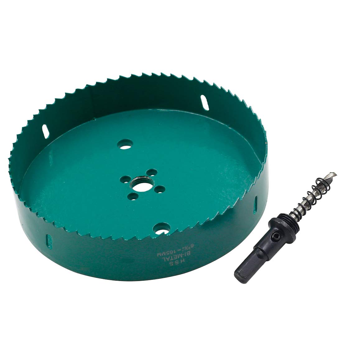 165mm/6.5" Hole Saw BI-Metal Heavy Duty Hole Cutter for Wood Cornhole Boards Plastic Drywall Fiberboard - Image 4