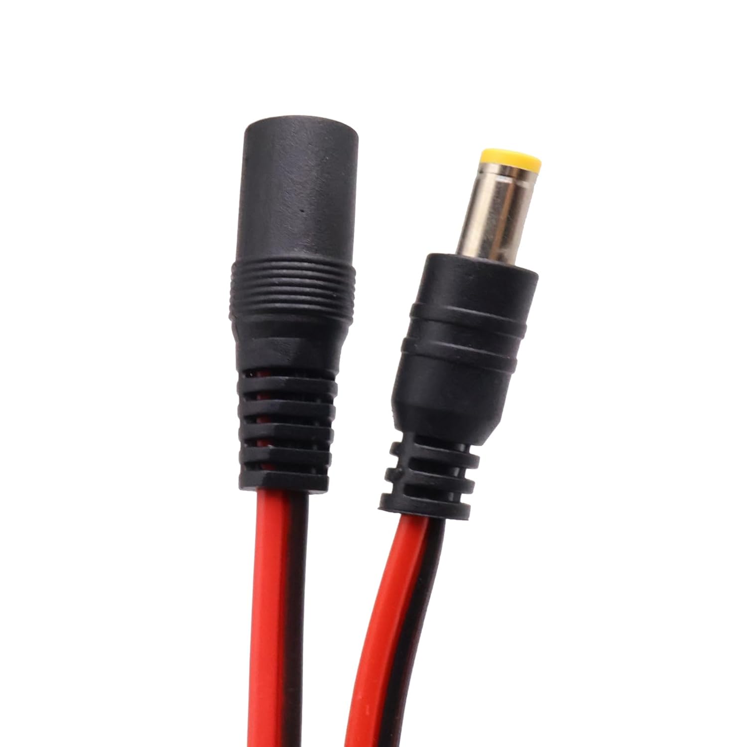 10Pairs DC Power Cable 12V 5A Plugs Male and Female Jack Barrel Connectors Wire DC 2.1mm x 5.5mm Power Pigtail Cable for CCTV Security Camera and Lighting Power Adapter Connectors - 30cm/11.8inch - Image 3