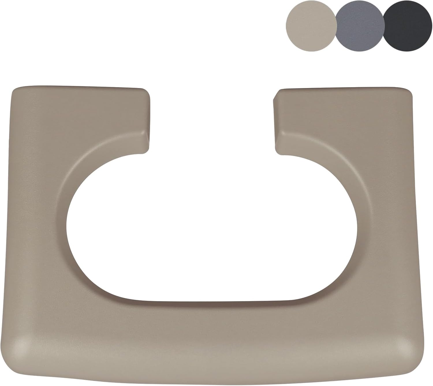 Center Console Cup Holder Replacement Pad Compatible with 2004-2014 Ford F150 Truck Accessories Cupholder Armrest Cover Trim (Tan/Beige)