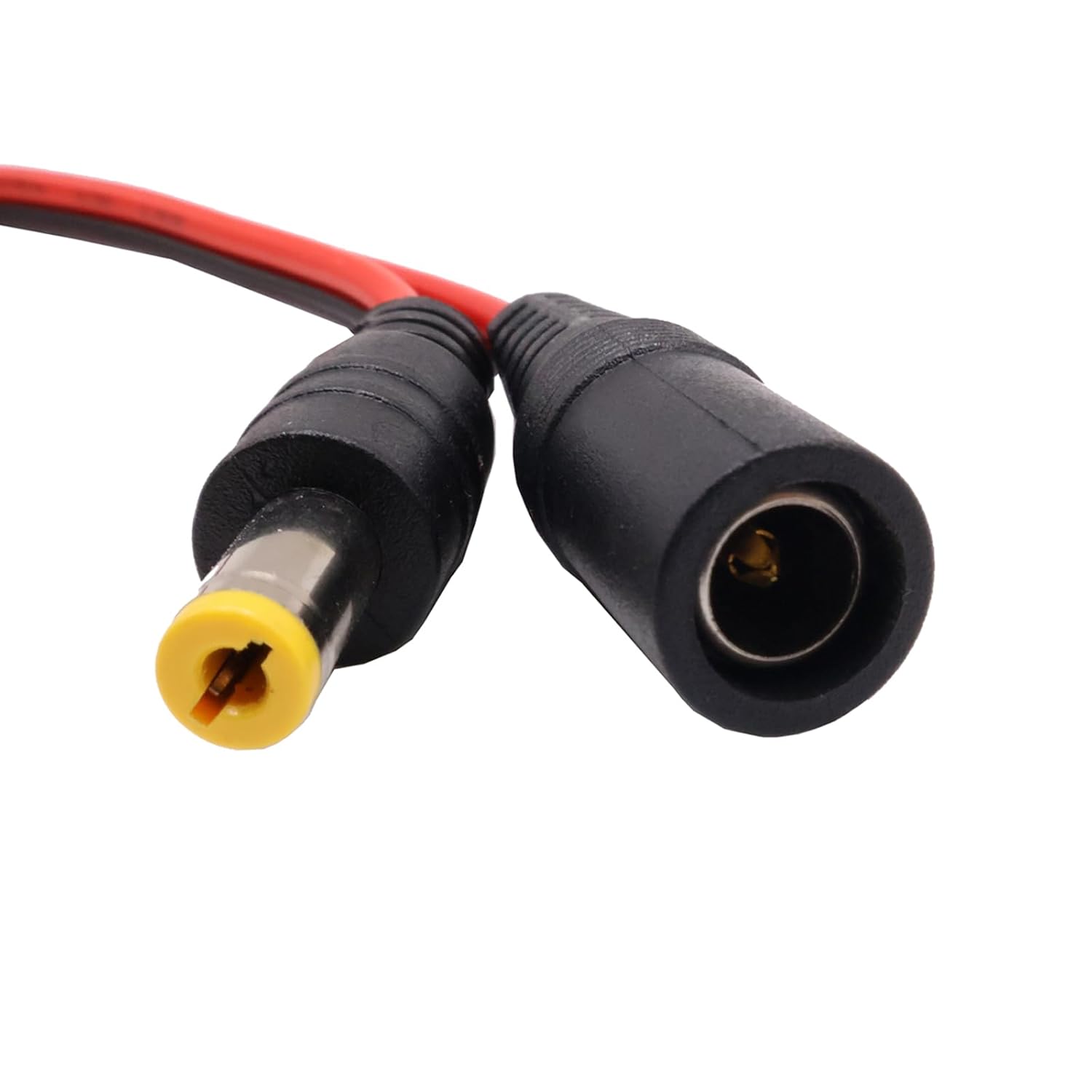 10Pairs DC Power Cable 12V 5A Plugs Male and Female Jack Barrel Connectors Wire DC 2.1mm x 5.5mm Power Pigtail Cable for CCTV Security Camera and Lighting Power Adapter Connectors - 30cm/11.8inch - Image 5
