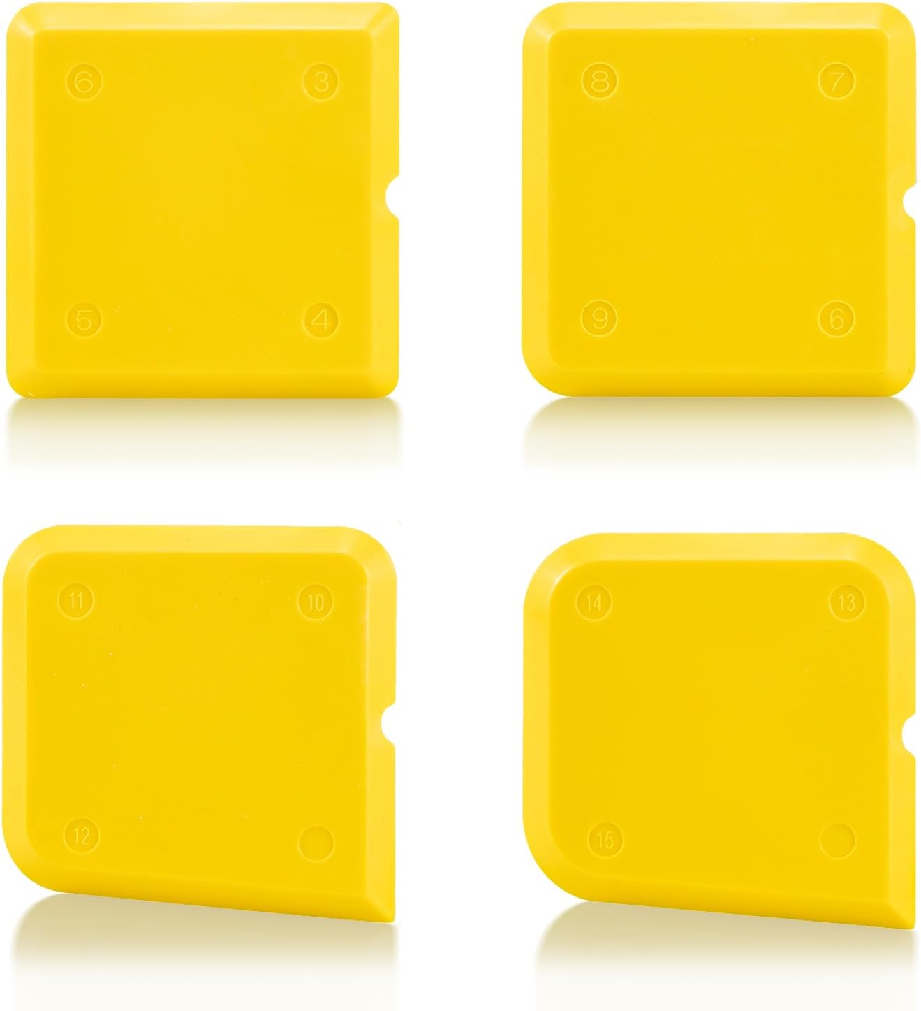 Goopreen 4 Pieces Silicone Caulking Tool Kit Sealant Caulk Finishing Tool for Washroom Kitchen Bathroom Caulk Sealant Sealing