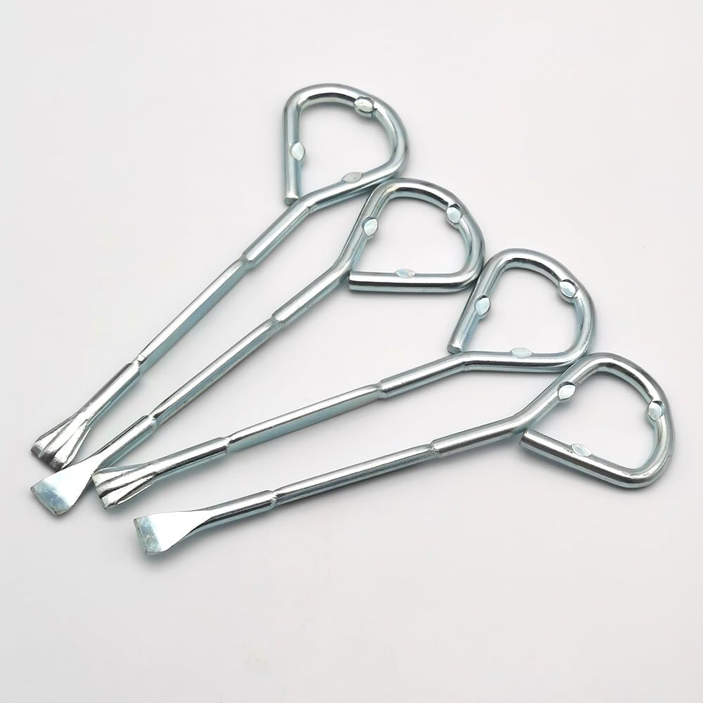 Metal Paint Can Opener Bottle Opener Steel Paint Can Opening Tool Multifunctional Painter Tool Can Opener 4 Pack (4) - Image 4