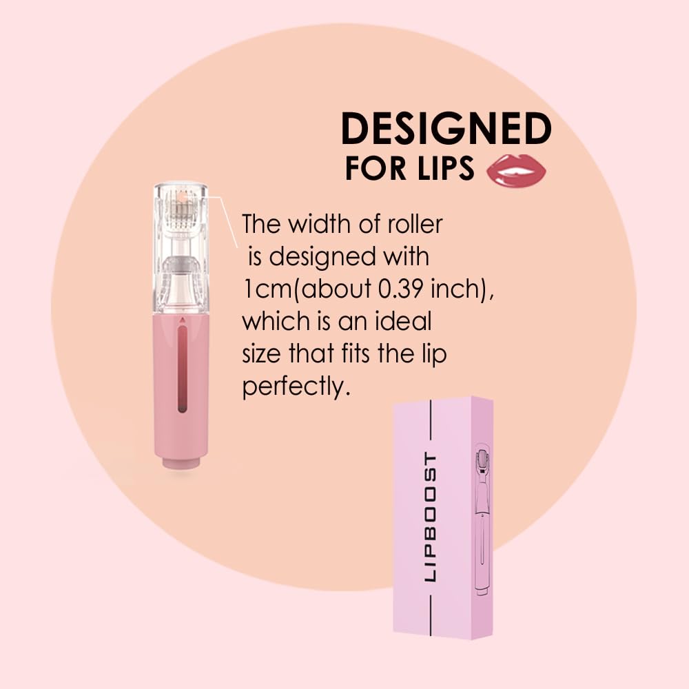 Derma Roller with Liquid Reservoir, Quick Serum Applicator for Lips, Skin, Hair, Wrinkles, Easy to Use Micro Needle Roller Without Serum, 105 Titanium Needles 0.25 mm (PINK) - Image 9