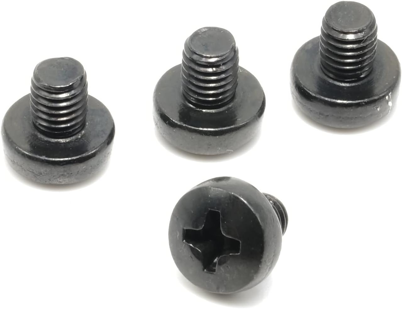 License Plate Screws Compatible with Tesla Model Y (My) - Stainless Steel - Black Oxide - Standard Length - Rear (Pack of 4)