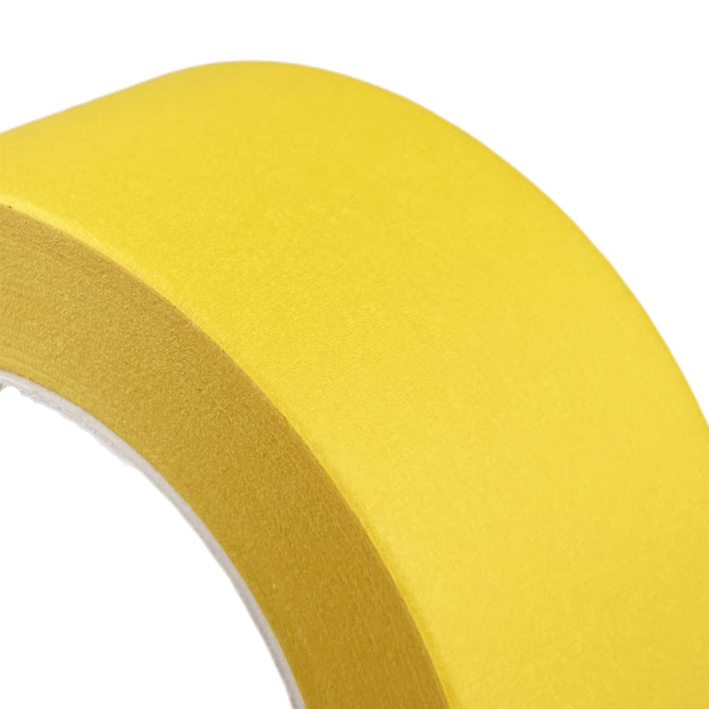 2 Inch Yellow Wide Masking Tape, Yellow Painters Tape for Home, Office, School Stationery, DIY Art, Crafts, Labeling (2 Inch X 55 Yard) - Image 2
