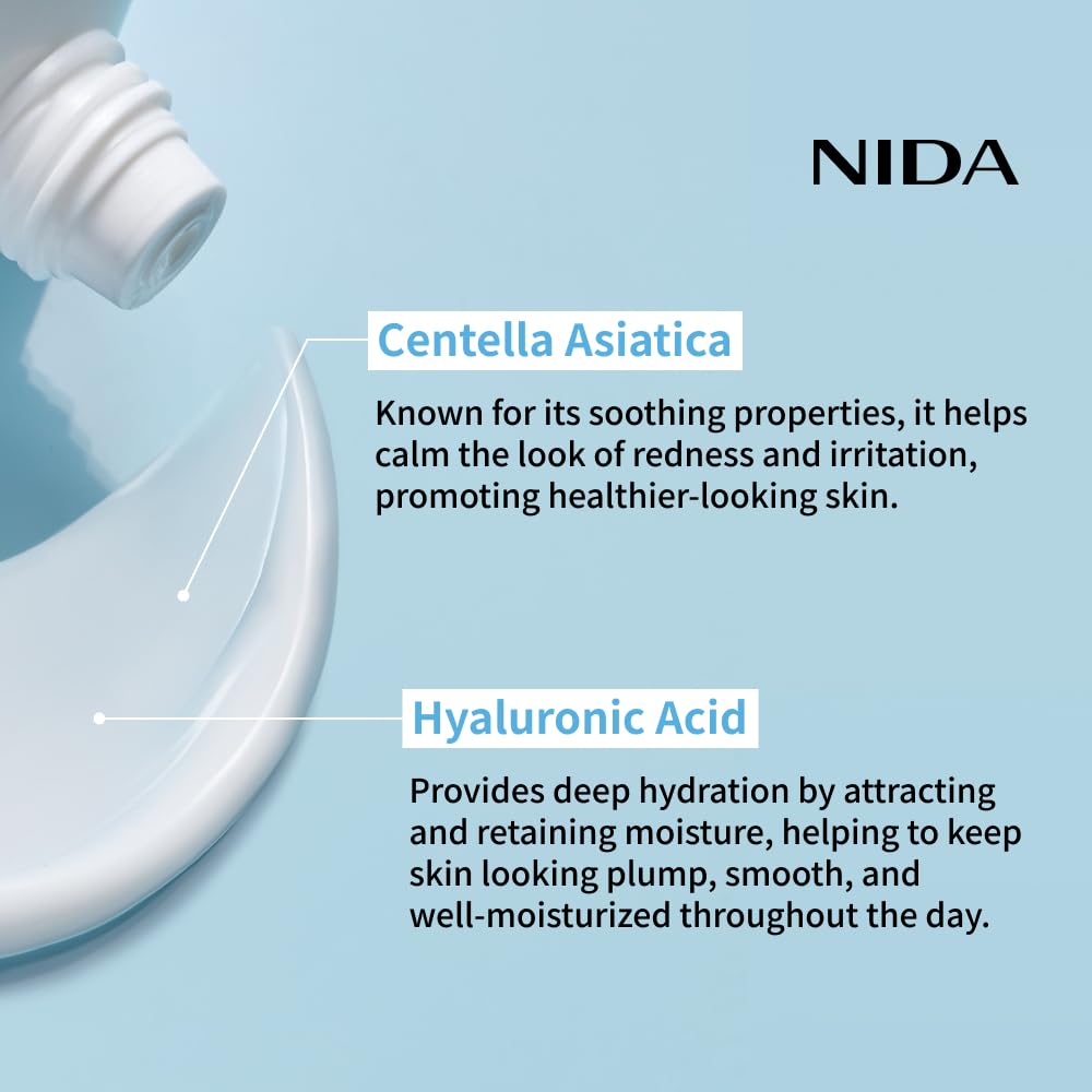 NIDA Youthful Formula™ Ultimate Moisturizing Cream | Centella Asiatica, Niacinamide, Hyaluronic Acid, Collagen | Wrinkles, Fine Lines, Dark Spots, Dry Skin, Redness | 3.38 fl. oz., 100ml - Image 4