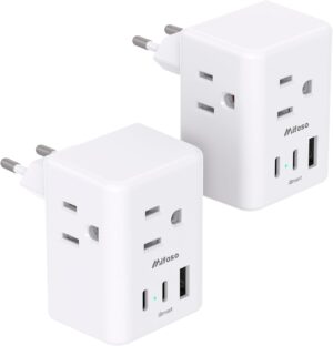 2-Pack UK Travel Plug Adapter ̵...