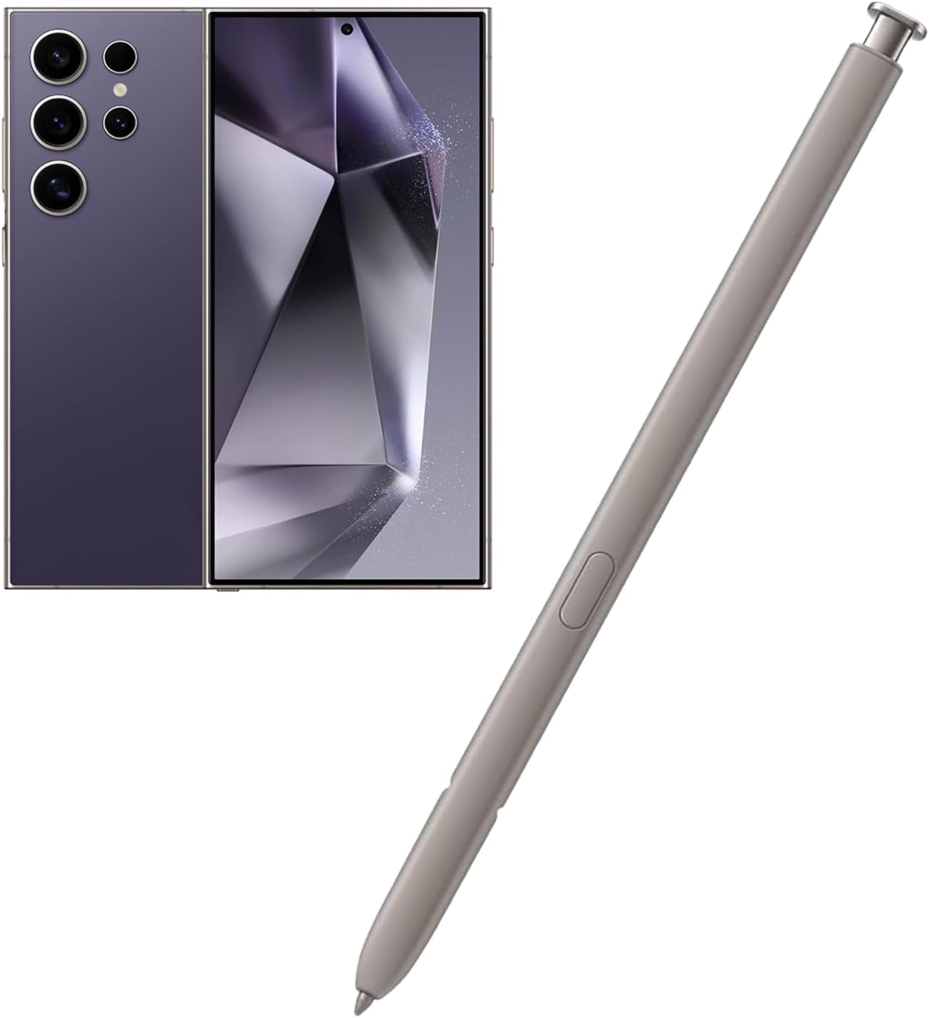 Galaxy S24 Ultra Stylus Pen WithoutBluetooth Replacement for Samsung Galaxy S24 Ultra S Pen,Touch Stylus Pen+Tips, US Version(Violet)