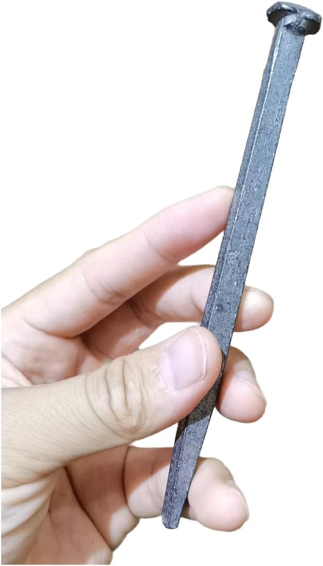 3 with iron nails jesus Crucifixion Flat Head Nail, Passion of Jesus Christ Crucifixion Nail Large Metal Cross Replica nine inch nails square handmade钉 - Image 4