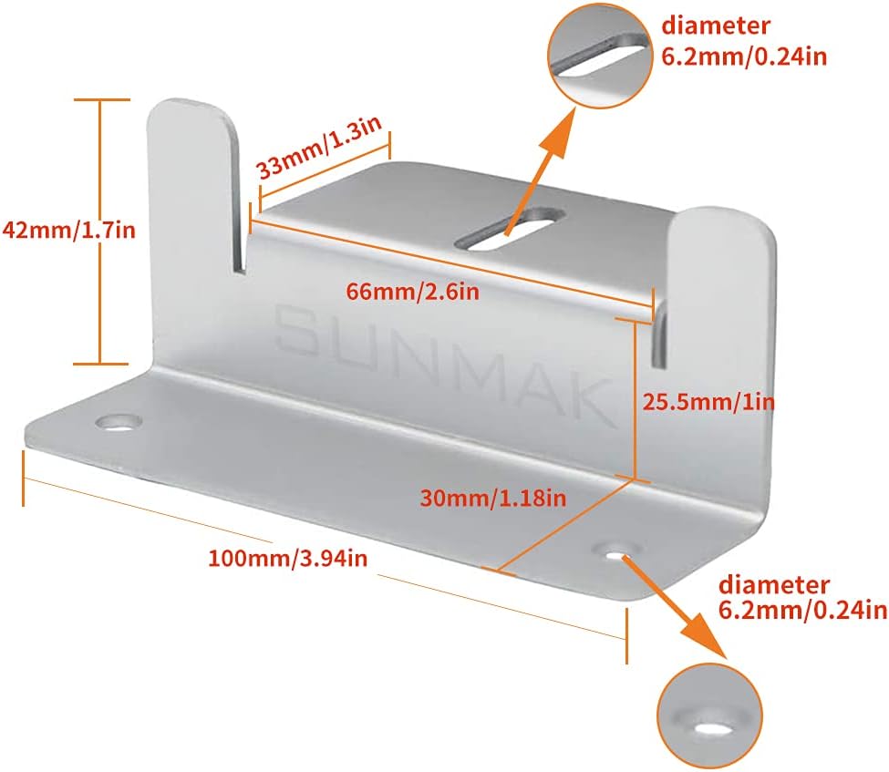 8 units per set Solar Panel Mounting Z Brackets Lightweight Aluminum Corrosion-Free for solar panels installed on RVs, Trailers, Boats, Yachts, Wall, Cabins, Sheds, Garages&Other Off Gird Roofs - Image 2