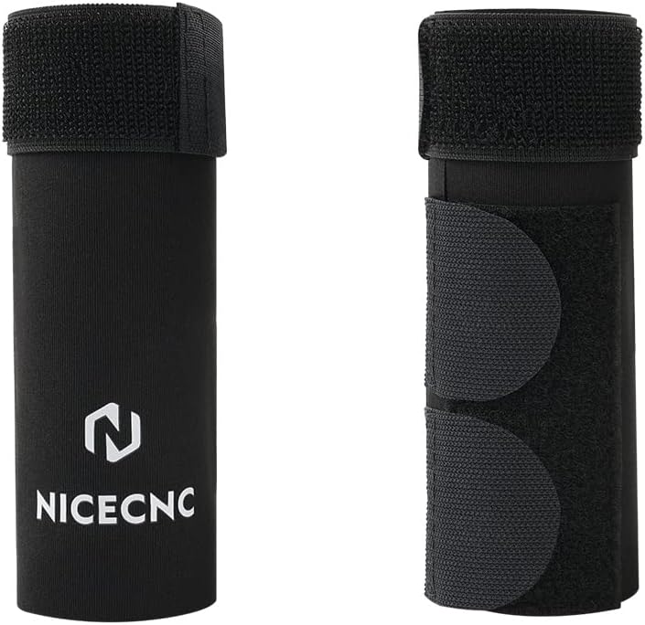 NICECNC 6" Fork Seal Protectors Universal Fork Cover Boots Compatible with 37-50mm Upside Down Forks Conventional Forks Compatible with V-Twin Sport Cruiser Adventure Touring Custom Dual Sport