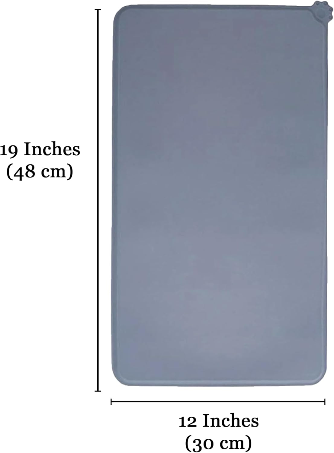 Silicone Pet Feeding Mat for Dogs & Cats – Non-Skid Waterproof Food & Water Bowl Mat with Raised Edges, Easy to Clean Pet Food Floor Mat, Durable Gray Pet Placemat, 19 x 12 Inches - Image 7