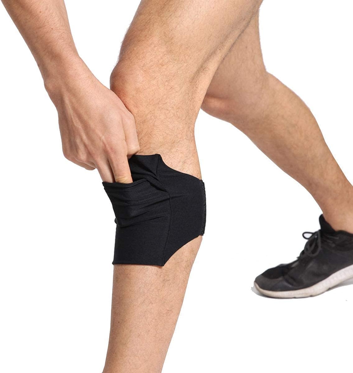 Cell Phone Leg Band & Armband for All Phones with Adjustable Elastic, Sport Leg & Arm Band for Running, Walking, Equestrian, Motorcycle or Hiking (Black) - Image 2