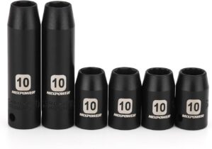 MIXPOWER 6PCS 3/8″Drive 10mm ...