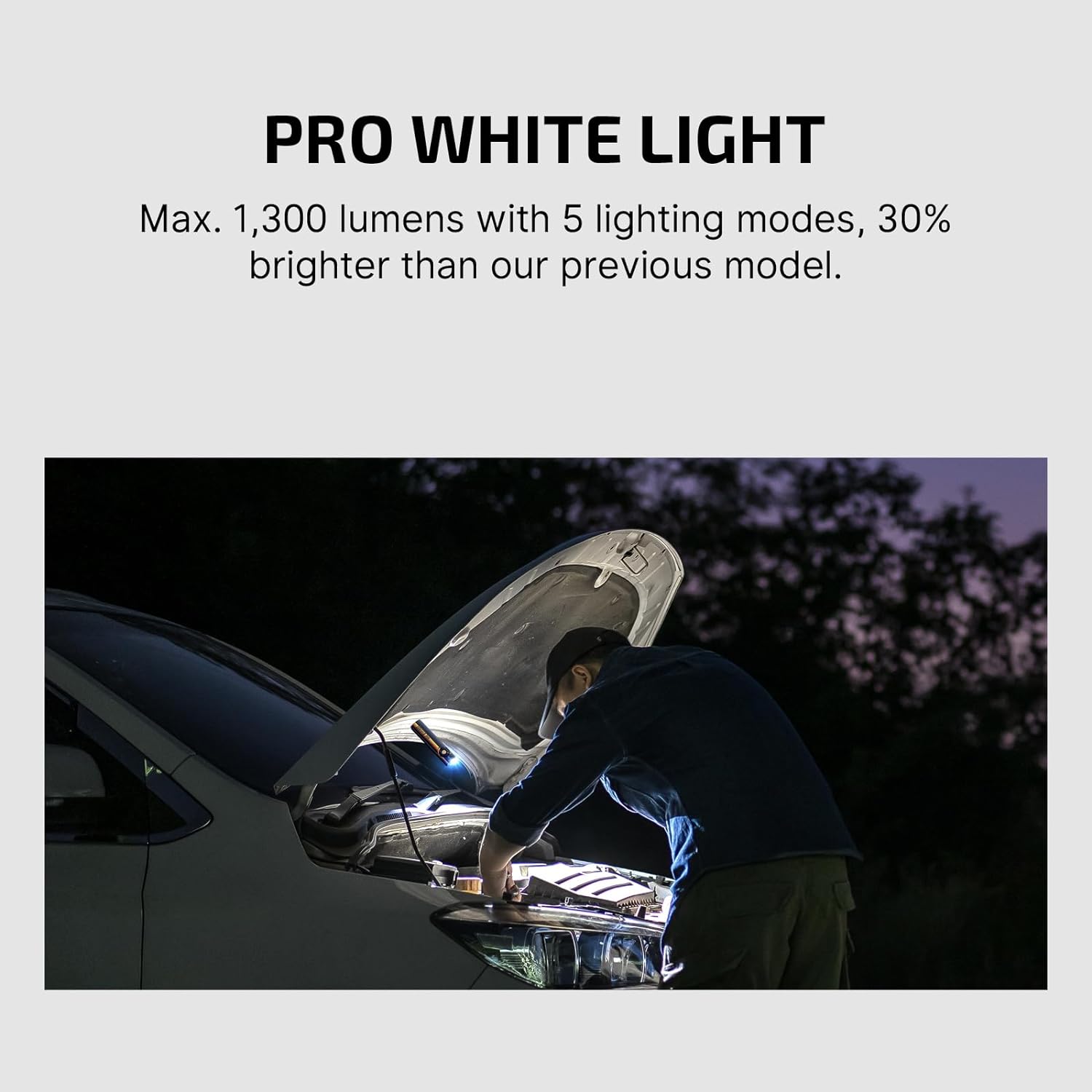 OLIGHT Arkfeld Pro Rechargeable EDC Flat Flashlight with UV and White LED Combo, 1300 Lumens Portable Pocket Lights for Outdoors Emergency Working (Racing Stripe CW) - Image 2