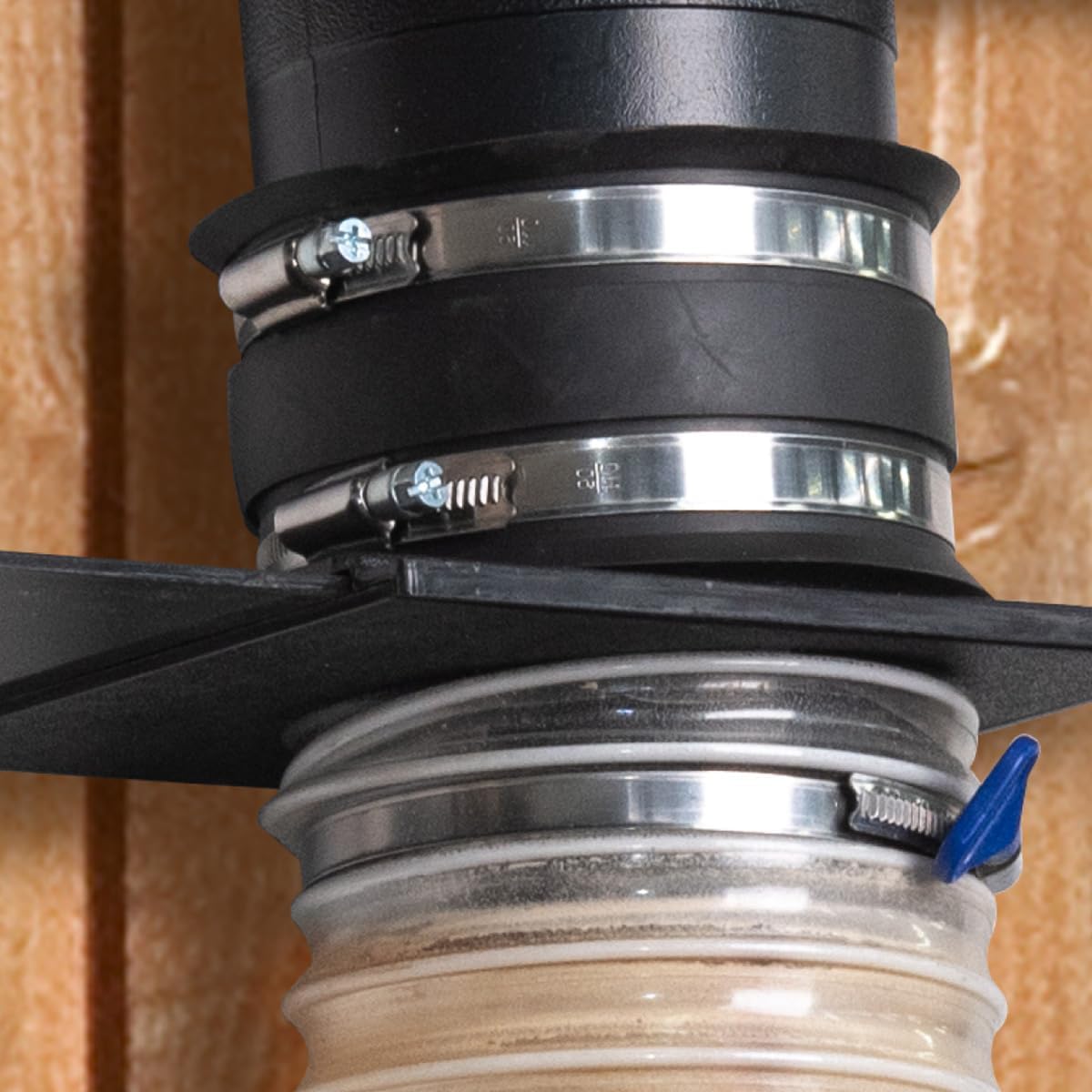 POWERTEC 70148 Dust Control Flex Cuff with Steel Clamps, 2-1/2-Inch - Image 8