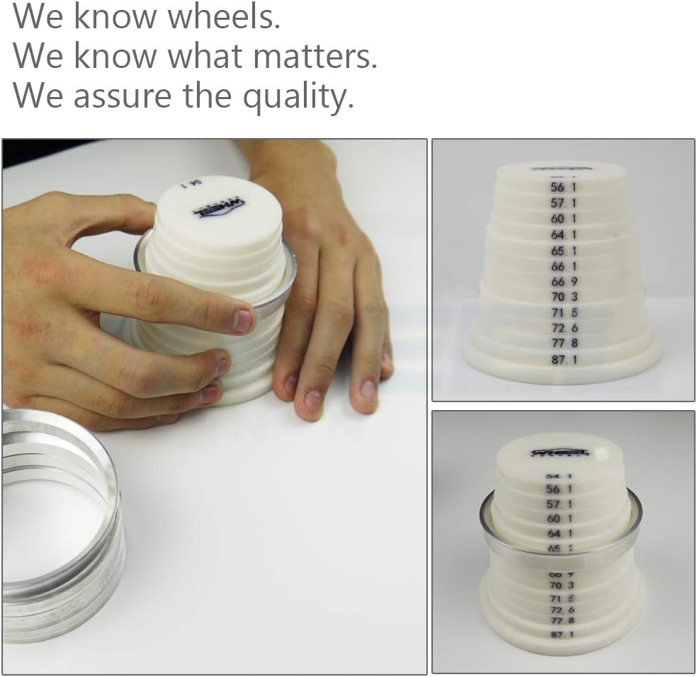 WHEEL CONNECT Hub Centric Rings,73.1 to 56.1, Aluminium Alloy Hubrings 56.1 to 73.1 Set of 4, O.D:73.1-I.D:56.15 (56.1) mm. A - Image 4