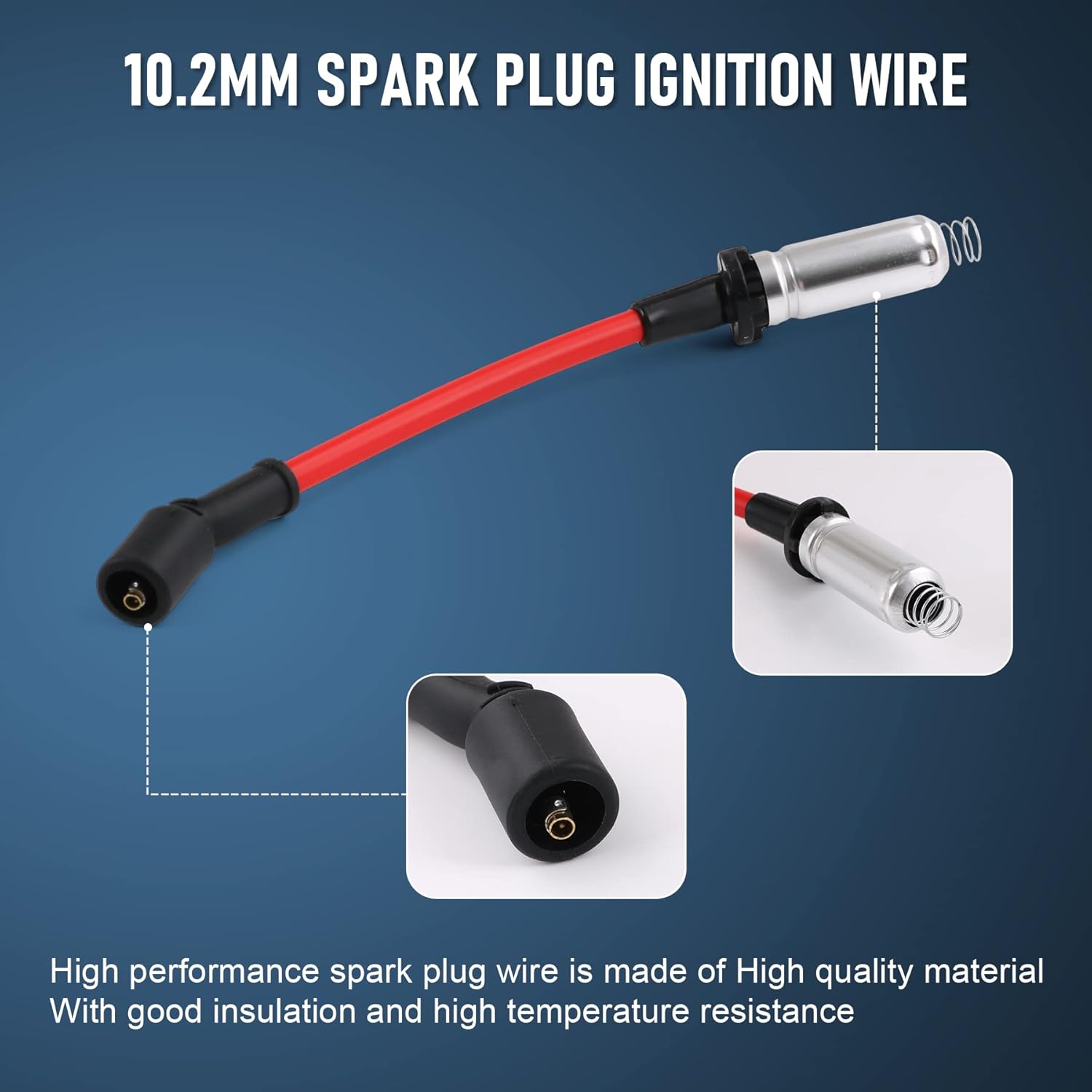 JDMSPEED High Performance Spark Plug Ignition Wire for 2000-2009 Chevy GMC V8 - Image 4