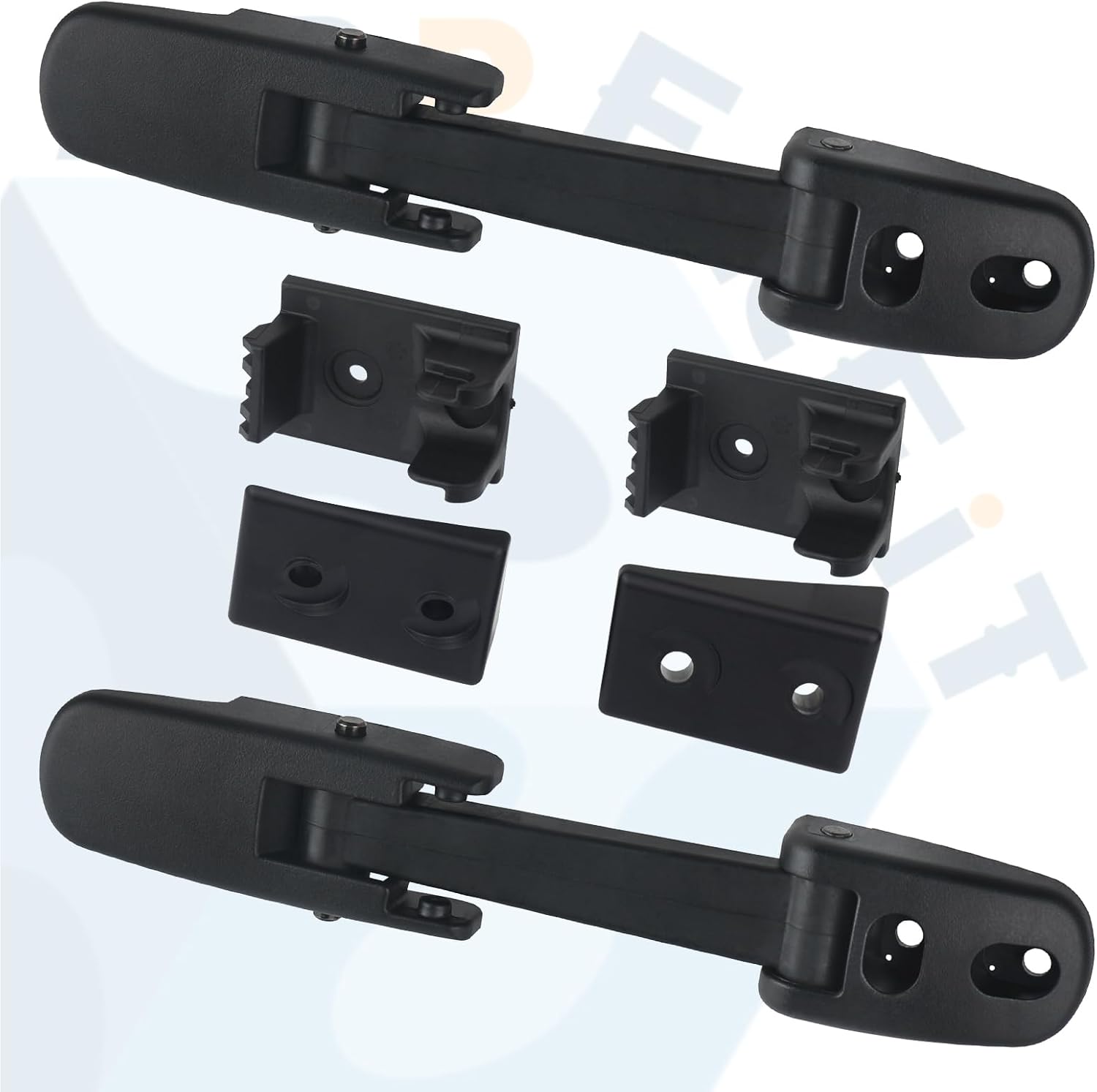 Mack Hood Latch Strap w/Catch Bracket Left Driver & Right Passenger Side Black Compatible with Mack Truck Granite Pinnacle Vision CH CHN CV CX CHU CXN CXU Hood Accessories Parts - Image 3